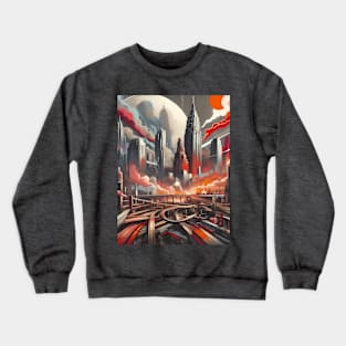 Urban Metropolis Graphic Crewneck Sweatshirt